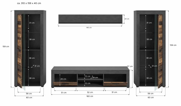 Jam Living Combinatie Oud Hout NB Matera NB - Afbeelding 4
