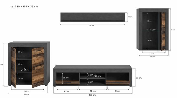 Jam Living Combinatie Oud Hout NB Matera NB - Afbeelding 4