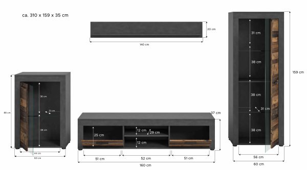 Jam Living Combinatie Oud Hout NB Matera NB - Afbeelding 4