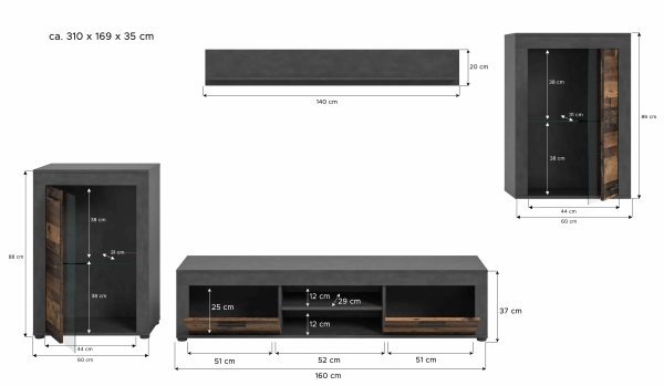 Jam Living Combinatie Oud Hout NB Matera NB - Afbeelding 4