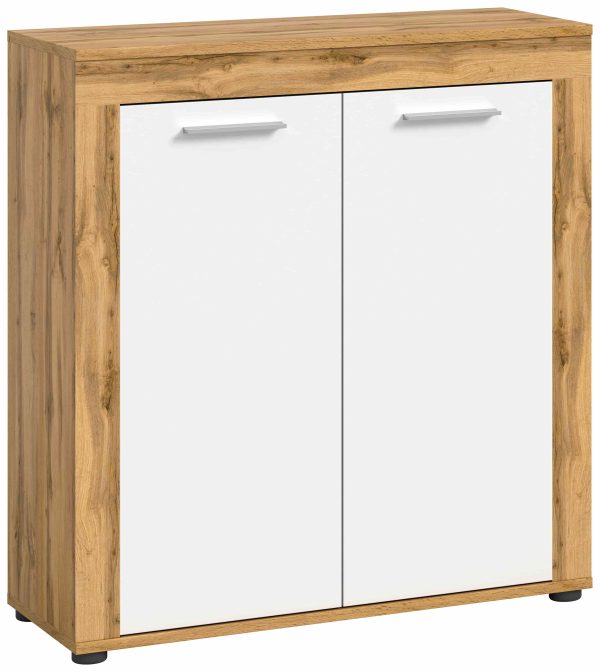 Jam highboard wit melamine Wotan eiken NB