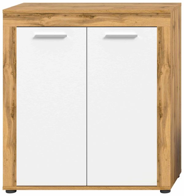 Jam highboard wit melamine Wotan eiken NB - Afbeelding 2
