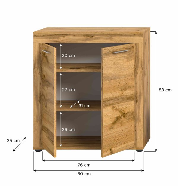 Jam Highboard Wotan Oak NB - Afbeelding 4