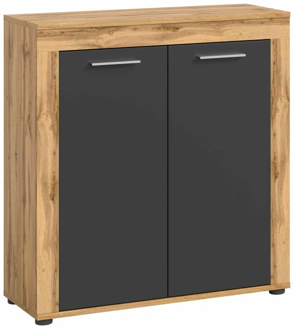 Jam highboard grijs melamine Wotan Oak NB