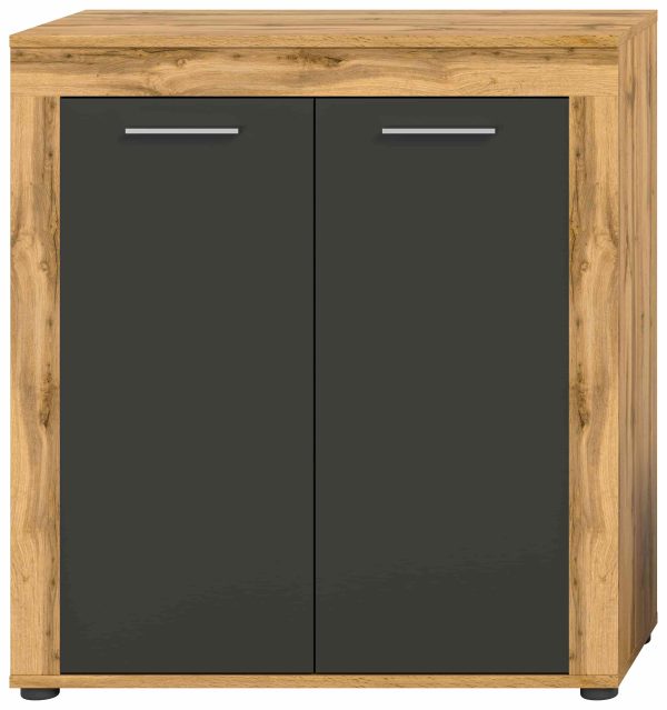 Jam highboard grijs melamine Wotan Oak NB - Afbeelding 2