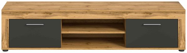 Jam Lowboard grijs melamine Wotan Eiken NB - Afbeelding 2