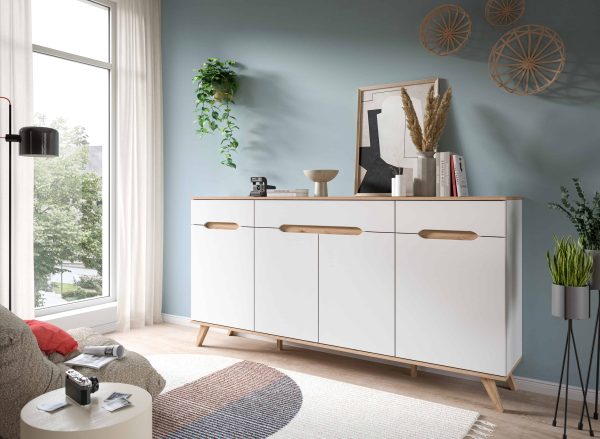 Stockholm dressoir wit NB Nox Eiken NB - Afbeelding 5