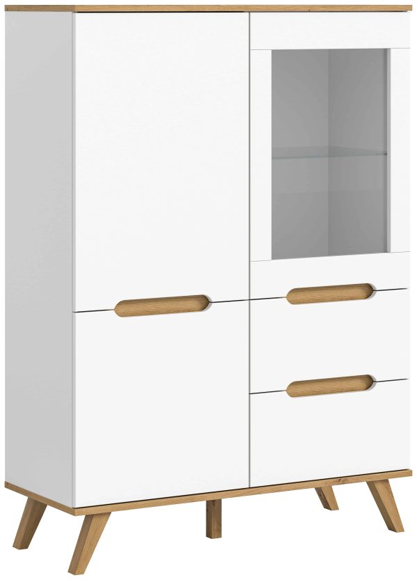 Stockholm highboard wit NB Nox Eiken NB