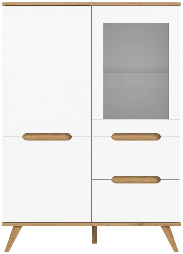 Stockholm highboard wit NB Nox Eiken NB - Afbeelding 2