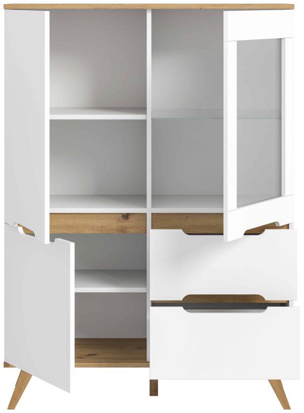 Stockholm highboard wit NB Nox Eiken NB - Afbeelding 3