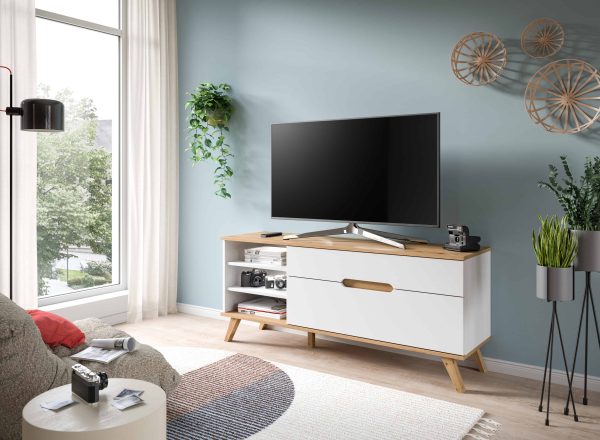 Stockholm Lowboard wit NB Nox Eiken NB - Afbeelding 5