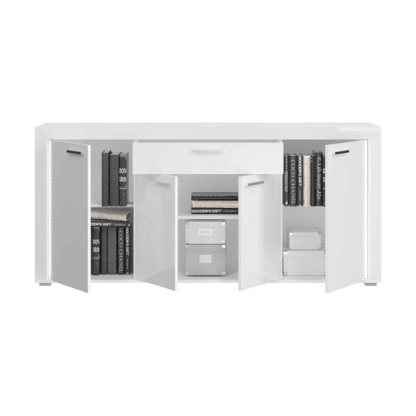 Skylight dressoir wit hoogglans MDF TZ Pasol grijs NB - Afbeelding 3