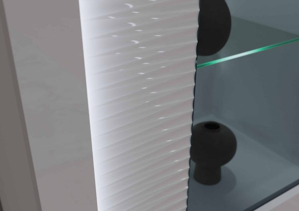 Dakraam woonkamercombinatie wit hoogglans MDF TZ Pasol grijs NB - Afbeelding 8