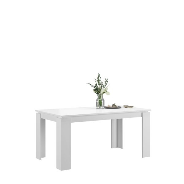 Titan eettafel uitschuifbaar 160/200 wit NB
